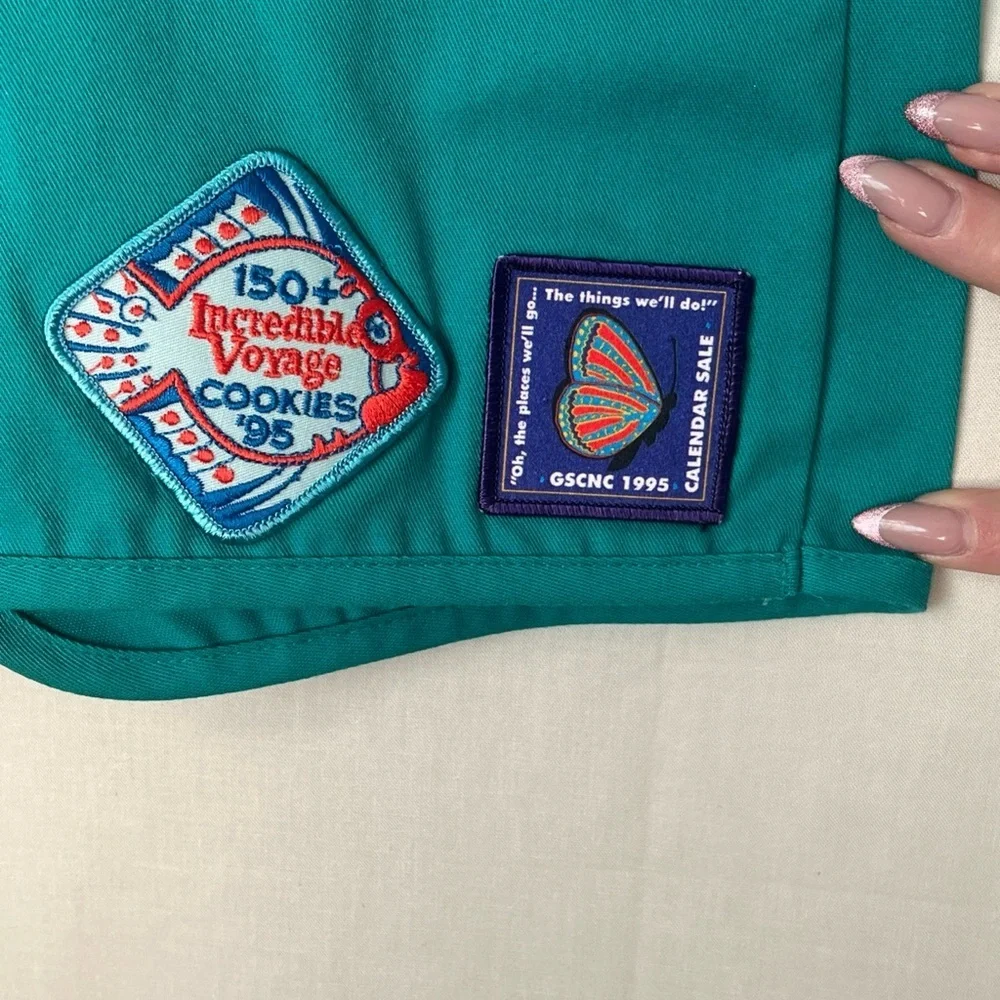 Vintage 90s Girl Scouts USA Badge Vest 1994-96 Honor Troop Patch Lot Union Tag